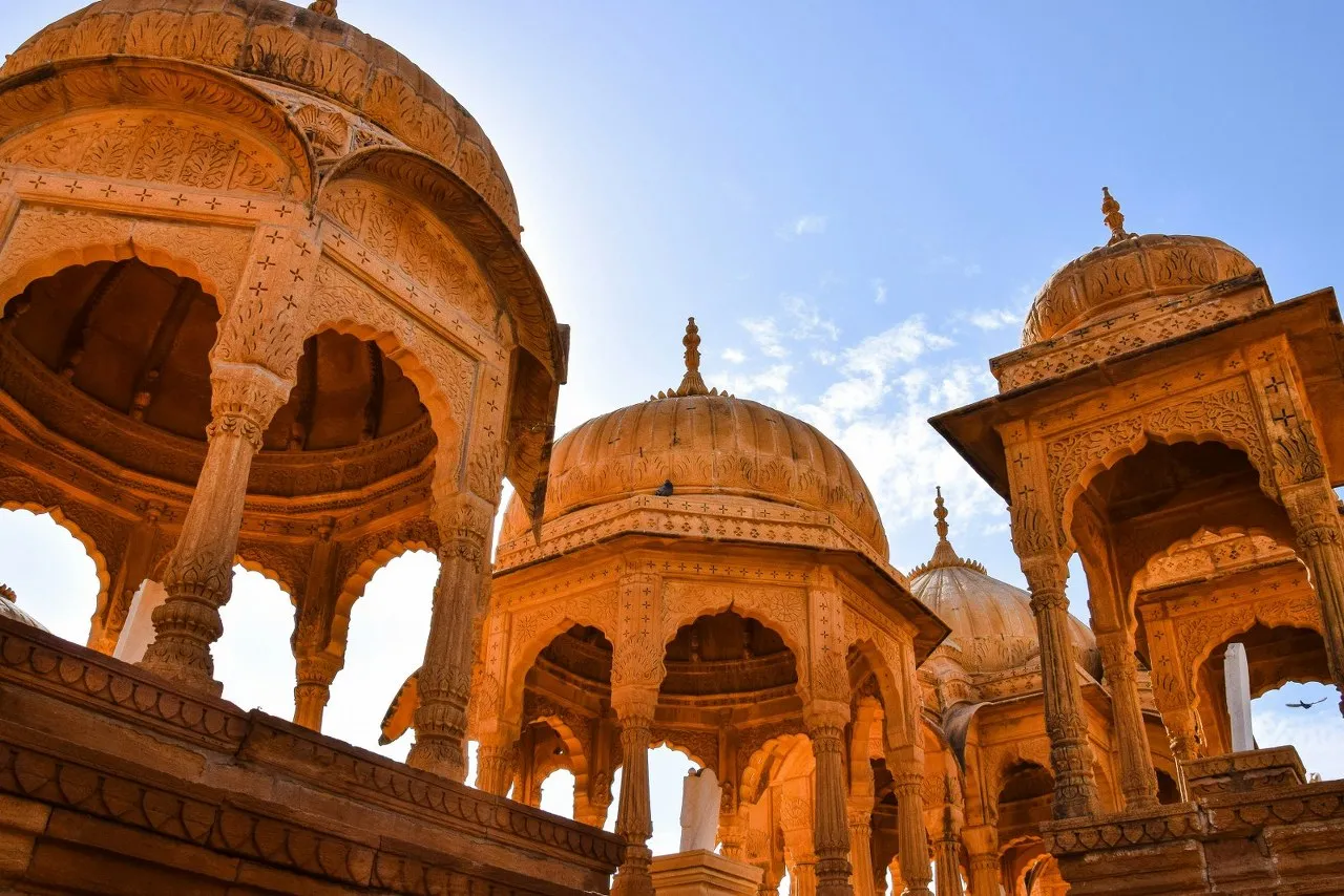 Royal cenotaphs at Bada Bagh, Jaisalmer